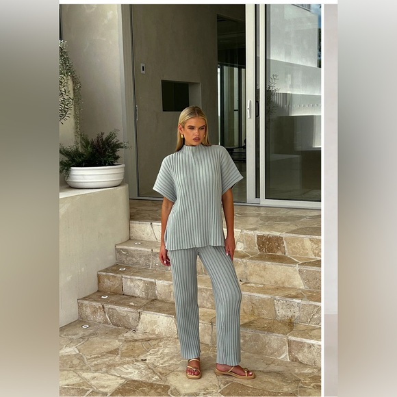 SABO Pants - Sabo Celine Top & Pant - Grey Set